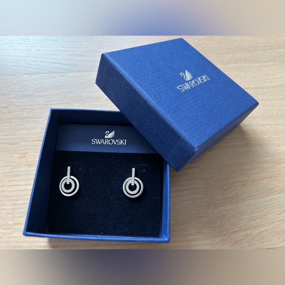 Swarovski Crystal Circle Earrings
